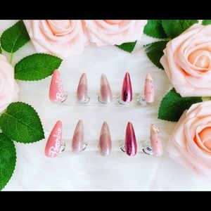 PressOn Nails Set Baddie Barb